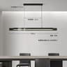 Modern Glass Pendant Light Linear Chandelier For Kitchen Island And Dining Table 8