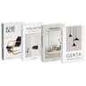 Aesthetic Decorative Book Set For Home Decor Coffee Table And Bookshelf Styling 4pcs 14