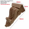 HandCarved Oak Wood Applique  Vintage Furniture Decor Accent 8
