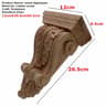 HandCarved Oak Wood Applique  Vintage Furniture Decor Accent 9