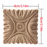 European Floral Carved Wood Corner Onlay For Furniture Cabinets And Window Frames 8