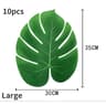 10Piece Tropical Leaf Placemats Set For Luau Jungle And Beach Party Tables 8