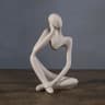 Modern Abstract Thinking Man Sculpture  Minimalist Home Decor Accent 5