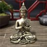 Serene Thai Buddha Statue Bronze Resin Meditation Buddha Sculpture For Home And Zen Decor 8