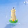 Coastal Mini Lighthouse Figurine  Mini Ocean Decor For Fairy Gardens  Home Accents 6
