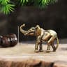 Auspicious Brass Elephant Figurine Mini Elephant Statue For Desk And Home Decor 7