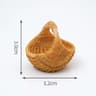 Miniature Rattan Basket For Dollhouse Kitchen Decor 13