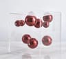 Modern Geometric Metal Ball Acrylic Display Box Decor For Living Room And Desktop 12