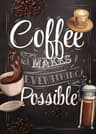 Nordic Coffee Wall Art Canvas Set  Minimalist Cafe  Kitchen Decor Prints 14