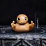 HandCarved Wooden Duck Figurine  Cute Minimalist Desk  Home Decor 3