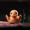 HandCarved Wooden Duck Figurine  Cute Minimalist Desk  Home Decor 4