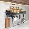 NoDrill Wall Mounted Kitchen Shelf With Drainage For Utensils And Spices 13