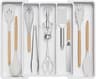 Expandable Silverware Drawer Organizer With Adjustable Compartments 6