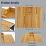 Acacia Wood Sofa Arm Tray Folding Couch Arm Tray Table For Drinks Snacks And Remotes 12