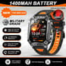 Rugged GPS Smartwatch With AMOLED Display  10ATM Waterproof  Military Smartwatch For Men 9