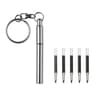 Mini Telescopic Stainless Steel Keychain Pen  Portable Mini Keychain Pen For Everyday Carry 8