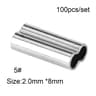 100PCS Brass Fishing Crimp Sleeves For Secure Line Rigging 10