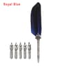 Luxury Feather Quill Pen Set With Ink  Nibs  Vintage Calligraphy Gift Box 6