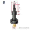 Karcher Foam Lance Adapter With Quick Connector  G14 Pressure Washer Foam Cannon Fitting 6