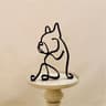 Modern Wrought Iron Dog Figurine For Minimalist Home Decor 8