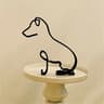 Modern Wrought Iron Dog Figurine For Minimalist Home Decor 9