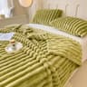 CozyStripe Striped Throw Blanket  Thick Plush MultiPurpose Blanket For Bed Sofa  Pets 6