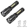 Heinast Rechargeable LED Flashlight With COB Side Light For Camping 10