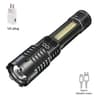 Heinast Rechargeable LED Flashlight With COB Side Light For Camping 11