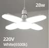 UltraBright Foldable LED Garage Light  28W E27 Deformable Ceiling Bulb 6