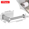 Modern Stainless Steel Adhesive Toilet Paper Holder  Wall Mounted Paper Towel Rack 12