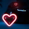 Solar Heart LED Light For Romantic Car Ambient Decor 8