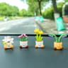 Mini Flower Pot Car Dashboard Ornament 7