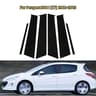 Glossy Car Pillar Post Stickers For Peugeot  Citroen Window Trim 9