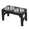Adjustable Elevated Dog Feeder With Stainless Steel Bowls For Small  Large Dogs 6