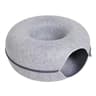 Cozy Donut Cat Tunnel Bed With Felt Scratch Cave 6