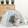 Cozy Clamshell Cat Tent Bed With Soft Cushion 7
