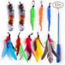 Retractable Feather Cat Teaser Wand Set 5