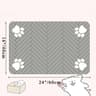 QuickDry Pet Feeding Mat For Dogs And Cats  Absorbent Waterproof Bowl Placemat 13