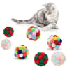 Sparkle Bell Pom Pom Cat Toy Balls Set For Indoor Cats  Kittens 7
