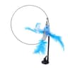 Interactive Bird Feather Wand Cat Toy With Suction Cup And Bell Teaser 9