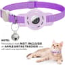Reflective Breakaway AirTag Pet Collar With Secure Holder  Bell 14