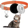 AirTag Cat Collar With QR ID Tag  Reflective Breakaway Safety Tracker Collar For Cats 7