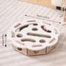 Felt HideandSeek Cat Puzzle Toy Box  Interactive Ball Chase  Enrichment Play Center For Indoor Cats 8