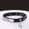 Personalized Engraved Leather Cat Collar With Bell  Adjustable Custom ID Collar For Cats  Kittens 10