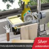 SpaceSaving Faucet Sink Organizer  Drain Basket 6