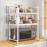 Adjustable HeavyDuty Microwave Stand  Kitchen Counter Organizer Rack 8
