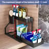SlideEase PullOut Under Sink Organizer Rack  2Tier Cabinet  Desktop Storage Solution 7