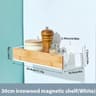 MagniStore Refrigerator Side Shelf  Magnetic Fridge Shelf  Spice Rack Organizer For SpaceSaving Kit 9