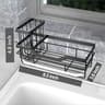 Stainless Steel Sink Caddy Drain Rack  SpaceSaving Kitchen Sponge Holder  Cleaning Tool Organizer 7