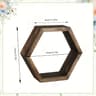 Honeycomb Hexagon Floating Wall Shelves  Decorative Hexagon Wall Shelf Set For Stylish Storage  Dis 6